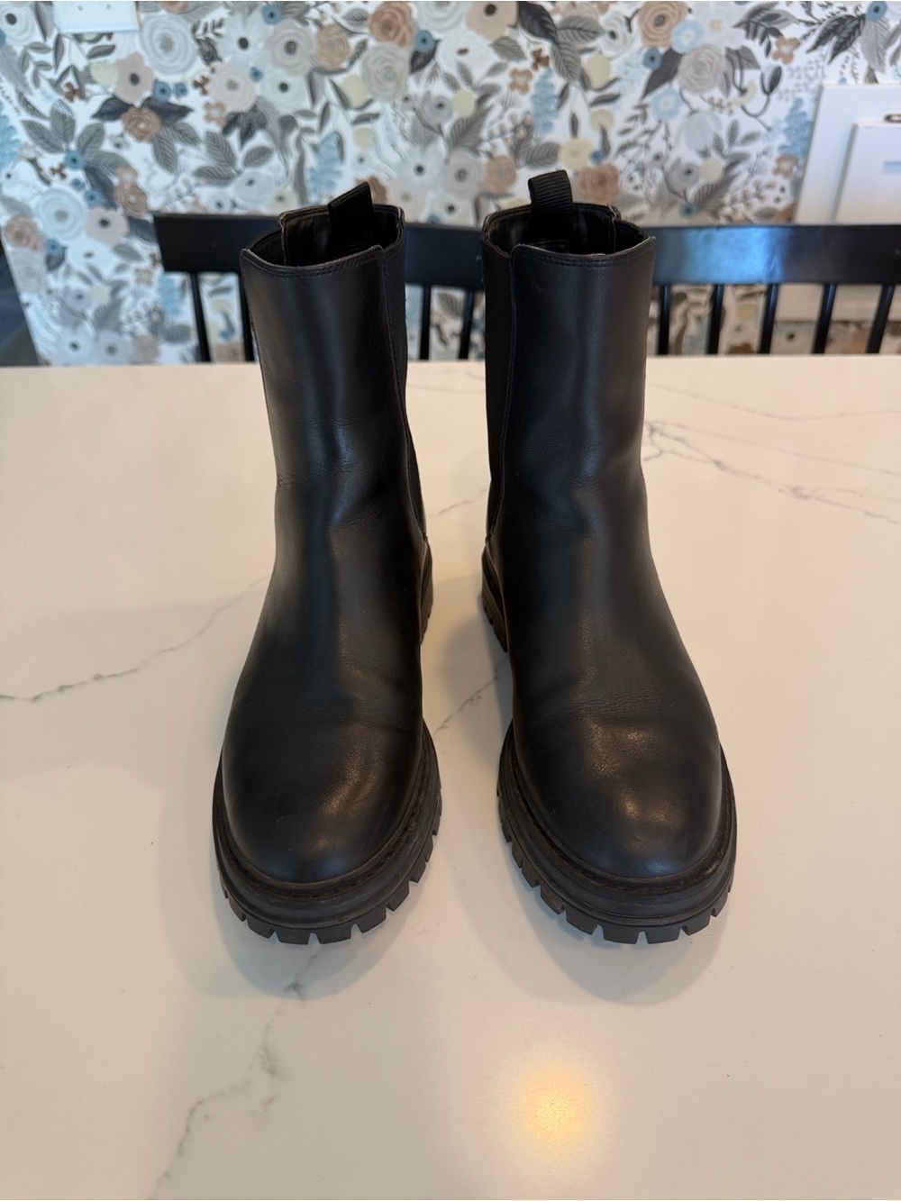 Cole Haan Black Leather Chelsea Boots